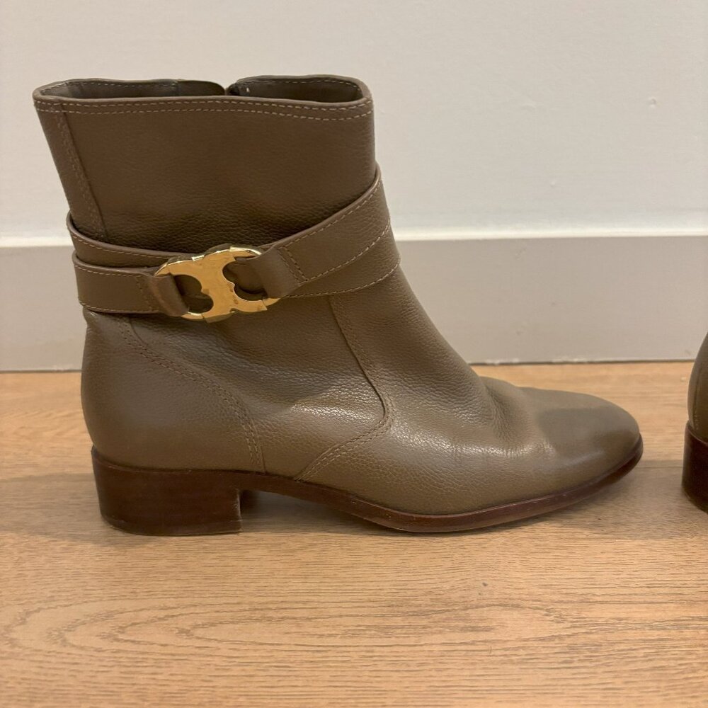 Olive Green Ankle Boots - Tory Burch